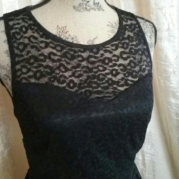 Delia's Black Lace Overlay Dress - Picture 3 of 6